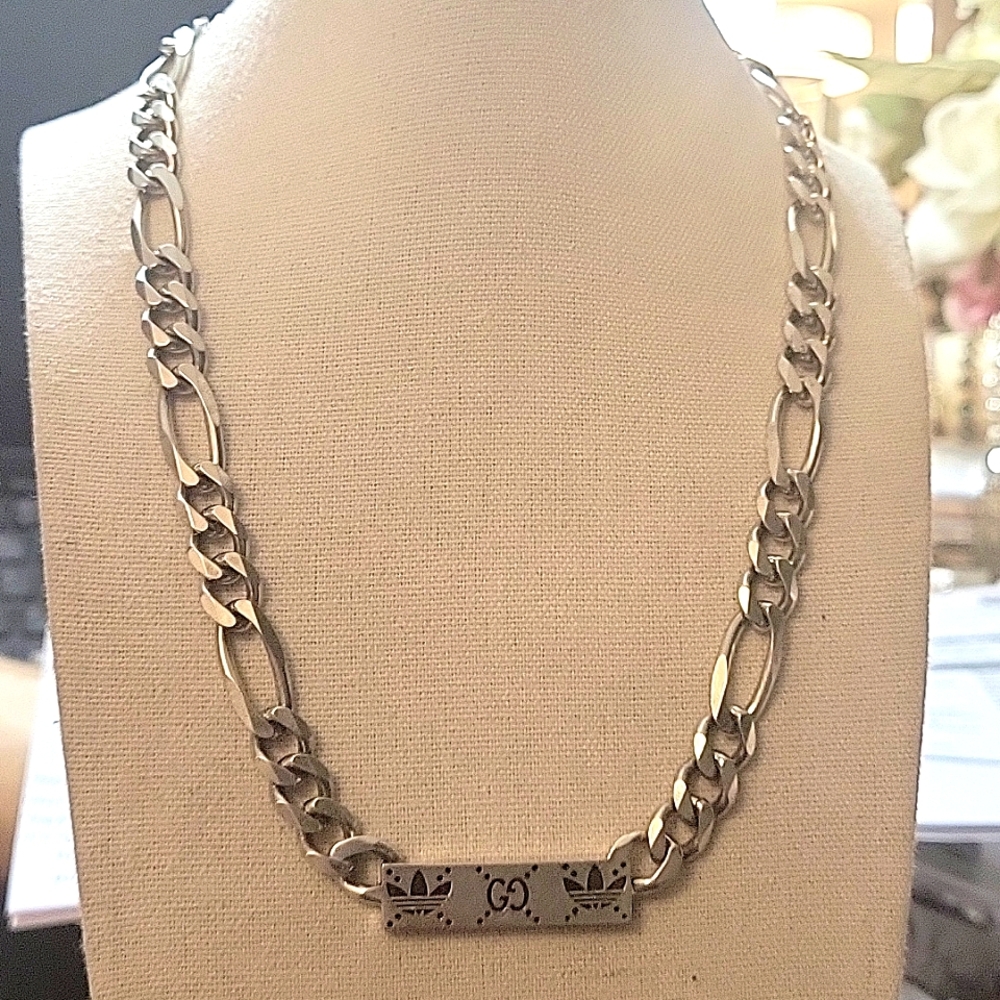 GUCCI + ADIDAS GOURMETTE CHAIN NECKLACE Retail Price $1,295.00